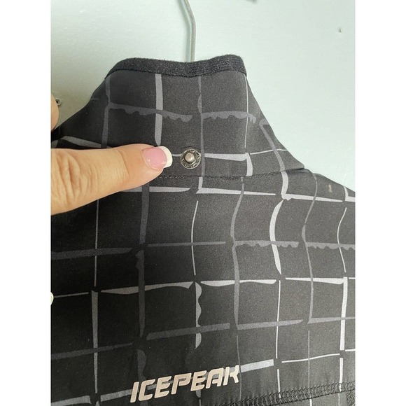 Icepeak Ski Jacket Age 15 + no 176 grey white Plaid Geometric SNOW BOARD no hood - Picture 9 of 9
